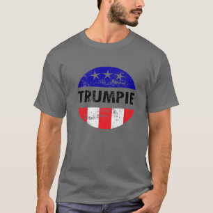 Trumpie Vintage Anti-Biden Beunruhigte Kundgebung  T-Shirt