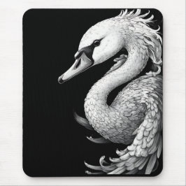 Trumpit the Swan - Side Glance Mouse Pad Mousepad