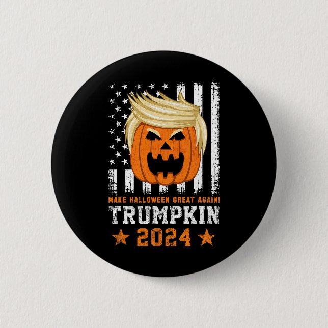 Trumpkin 2024 USA Halloween wieder großartig Button (Vorderseite)
