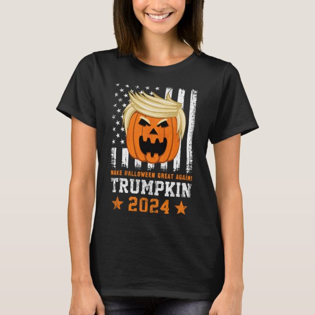 Trumpkin 2024 USA Halloween wieder großartig T-Shirt (Vorderseite)