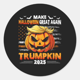 Trumpkin 2025 USA Halloween wieder großartig Runder Aufkleber