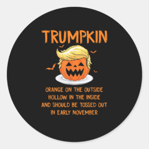 Trumpkin Anti-Halloween-Geschenke Runder Aufkleber