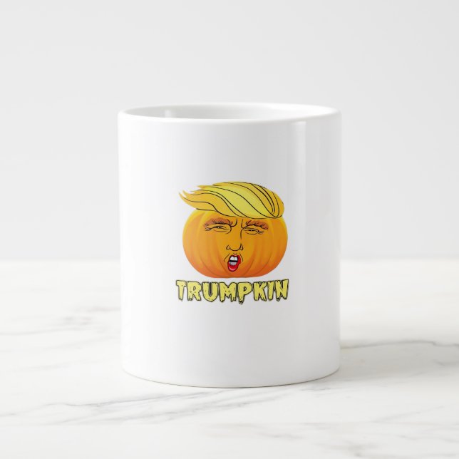 Trumpkin - Beängstigend guter Kürbis Jumbo-Tasse (Vorderseite)
