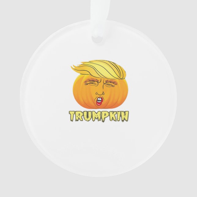 Trumpkin - Beängstigend guter Kürbis Ornament (Vorderseite)