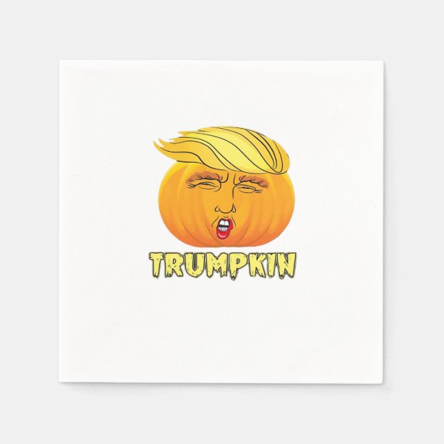 Trumpkin - Beängstigend guter Kürbis Serviette (Vorderseite)