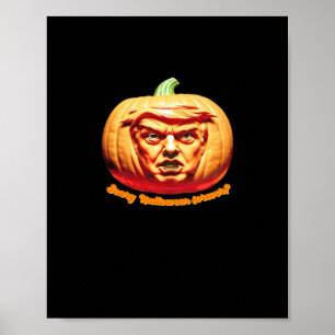 Trumpkin Beängstigend Halloween Pumpkin Best Art D Poster