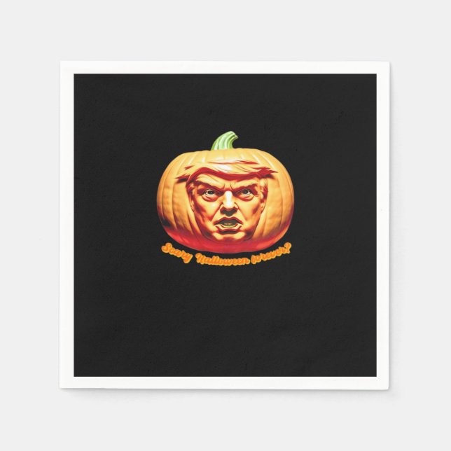 Trumpkin Beängstigend Halloween Pumpkin Best Art D Serviette (Vorderseite)