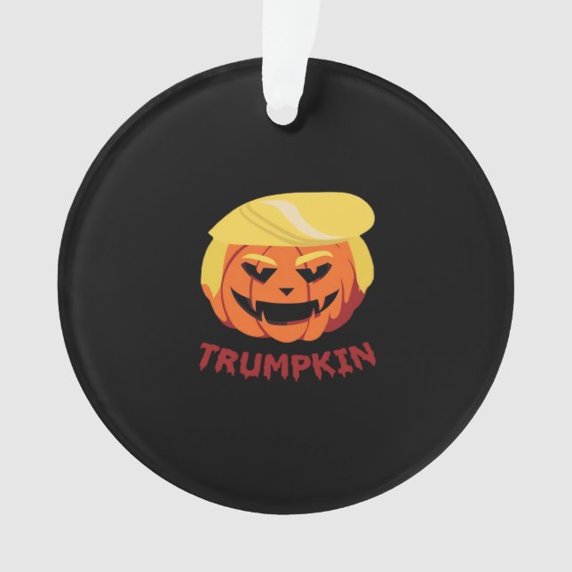 Trumpkin Beängstigendes Halloween-Geschenk Classic Ornament (Vorderseite)
