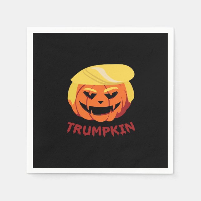 Trumpkin Beängstigendes Halloween-Geschenk Classic Serviette (Vorderseite)