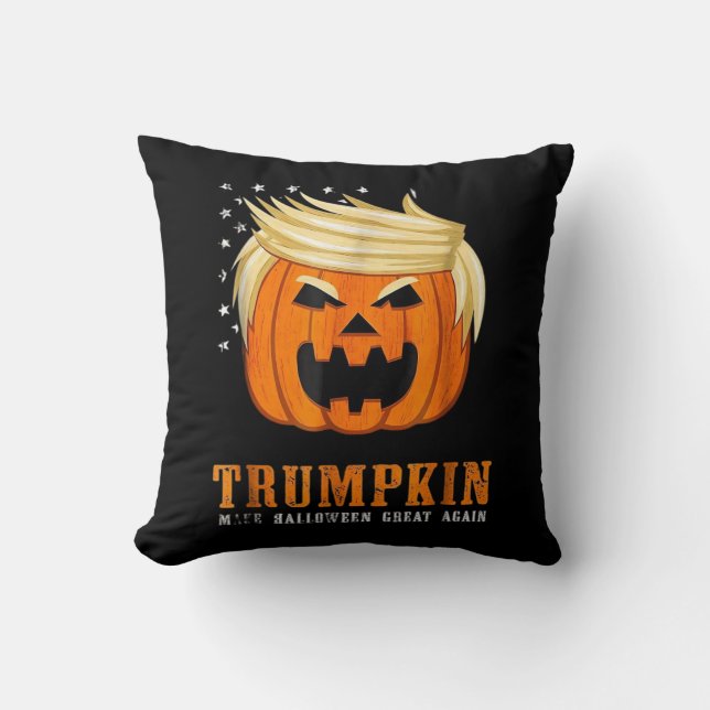 Trumpkin - Bestes Halloween-Kostüm Tri-Blend Kissen (Vorderseite)