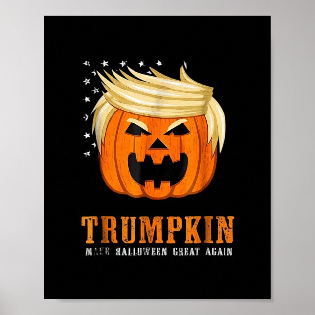 Trumpkin - Bestes Halloween-Kostüm Tri-Blend Poster (Vorne)