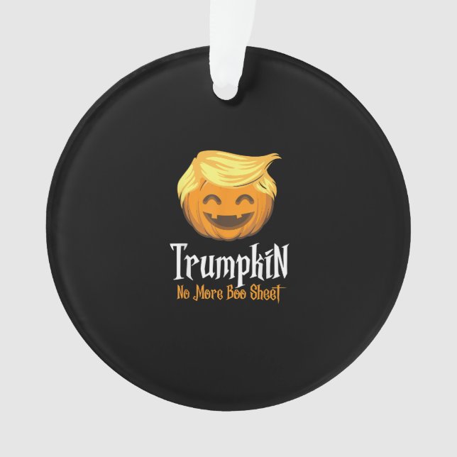 Trumpkin Boo Sheet Funny Halloween Ornament (Vorderseite)