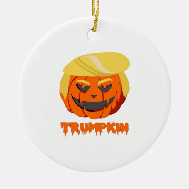 Trumpkin Classic - Der grundlegende Herbst Keramik Ornament (Vorne)