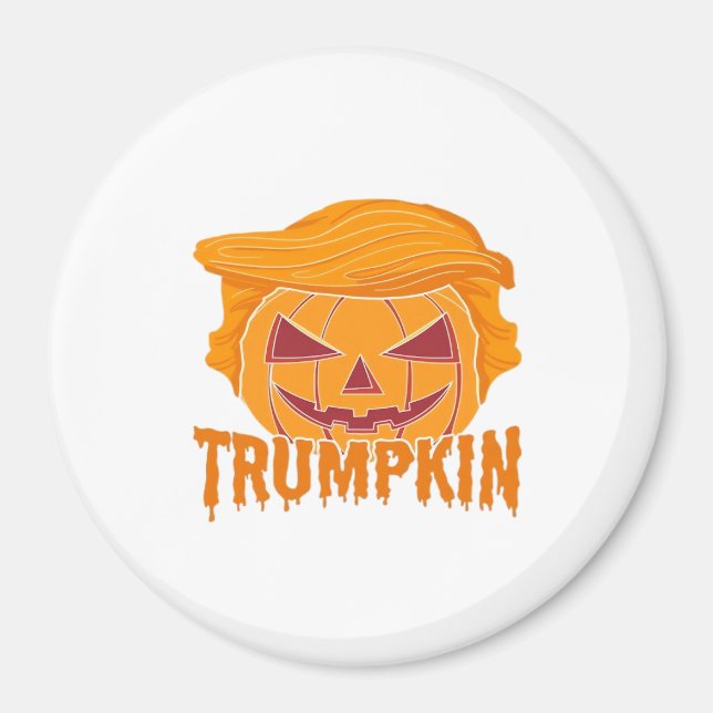 Trumpkin Classic - Pumpkin President Style Magnet (Vorne)