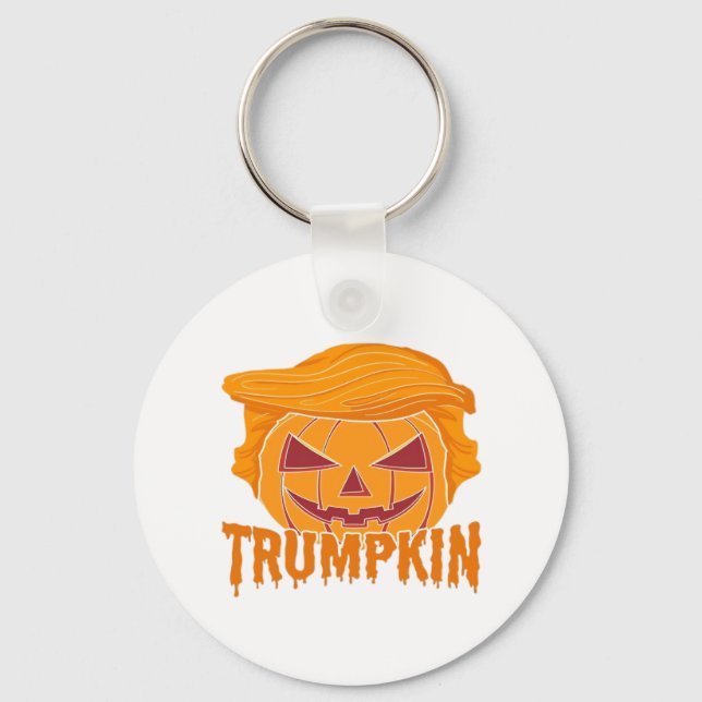 Trumpkin Classic - Pumpkin President Style Schlüsselanhänger (Vorderseite)