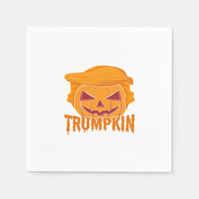Trumpkin Classic - Pumpkin President Style Serviette (Vorderseite)