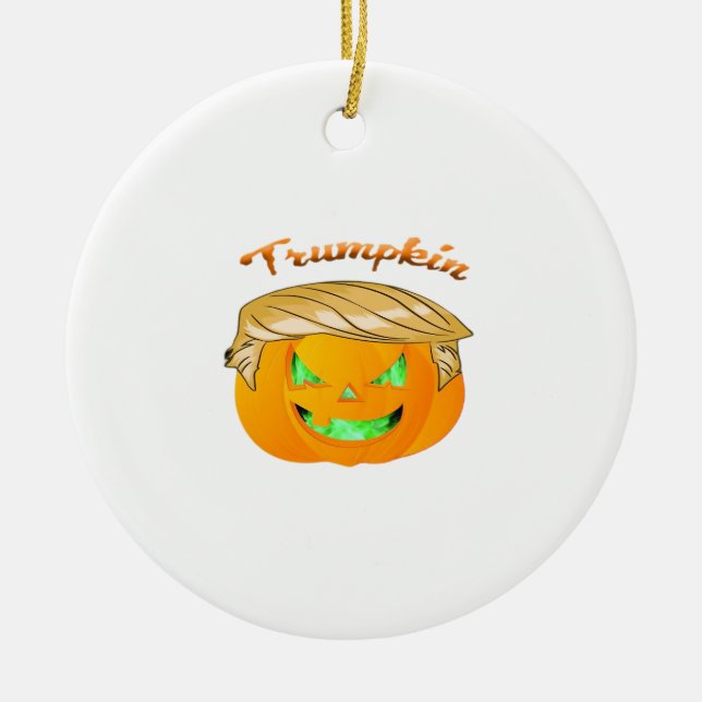 Trumpkin Classic - Sloth in einem MAGA-Hut Keramik Ornament (Vorne)