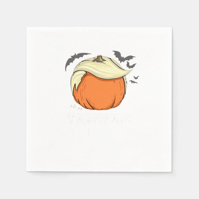 Trumpkin, Donald Halloween Serviette (Vorderseite)