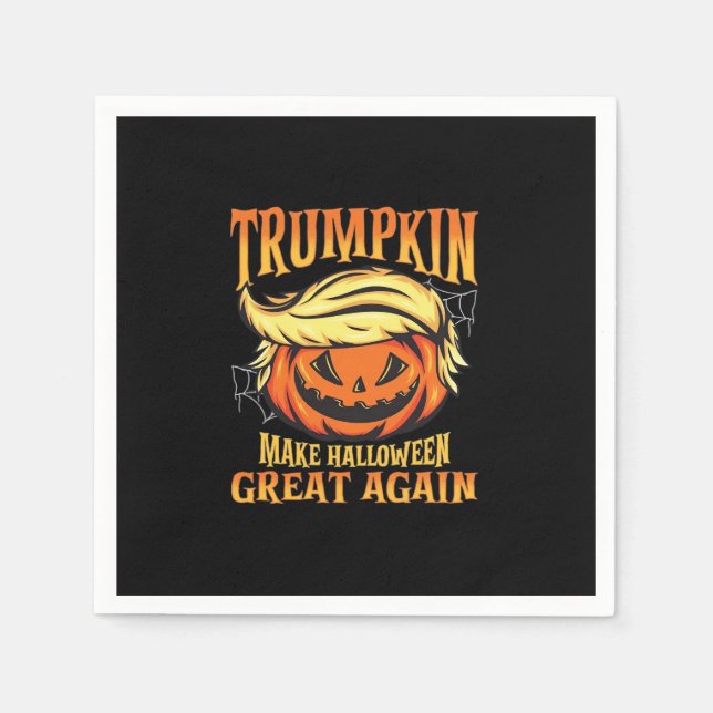 Trumpkin - Donald macht Halloween erneut großartig Serviette (Vorderseite)