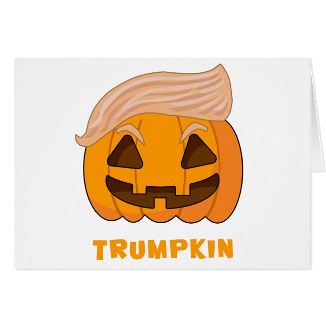 Trumpkin Donald Trump Kürbis (Vorderseite (Horizontal))