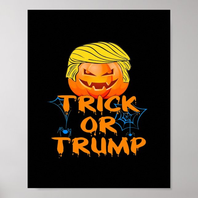 Trumpkin Funny Design zu Halloween Poster (Vorne)