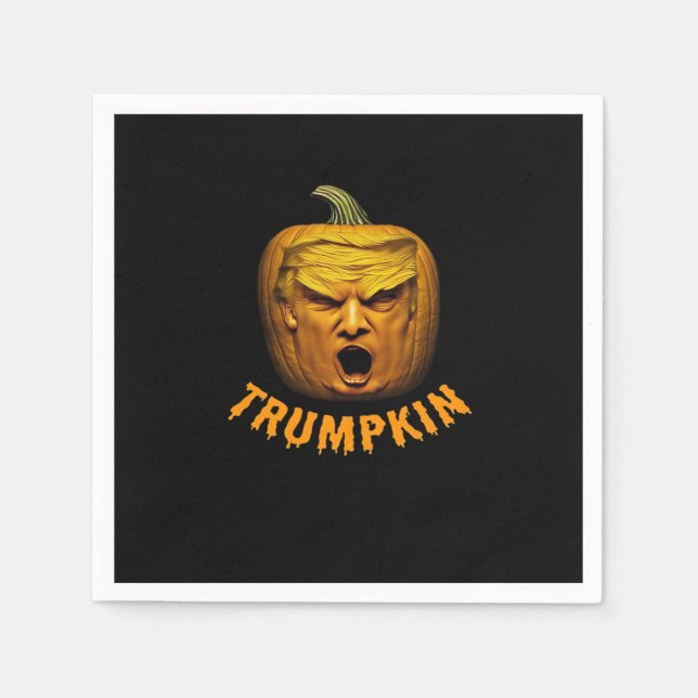 Trumpkin - Funny Donald Pumpkin Halloween Classic Serviette (Vorderseite)