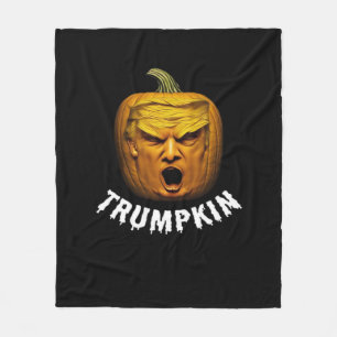 Trumpkin - Funny Donald Pumpkin Halloween Fleecedecke