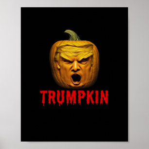 Trumpkin - Funny Donald Pumpkin Halloween Poster