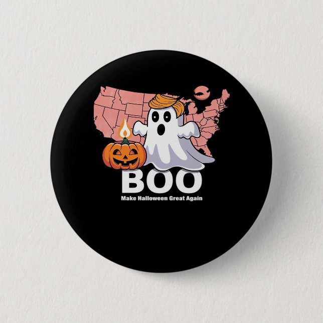 Trumpkin Funny Halloween Boo - Pumpkin Trumpkin Button (Vorderseite)