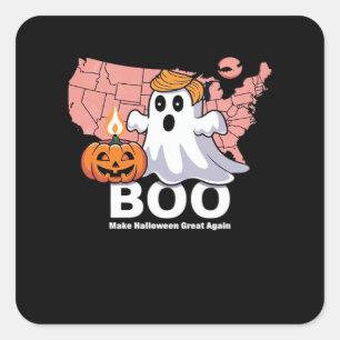 Trumpkin Funny Halloween Boo - Pumpkin Trumpkin Quadratischer Aufkleber