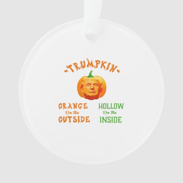 Trumpkin Funny Halloween Classic Ornament (Vorderseite)