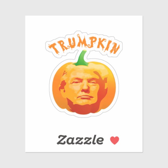 Trumpkin Funny Halloween Costume - Retro MAGA Styl Aufkleber (Blatt)