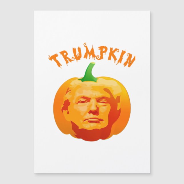 Trumpkin Funny Halloween Costume - Retro MAGA Styl Magnetkarte (Vorderseite)