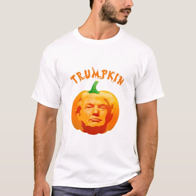Trumpkin Funny Halloween Costume - Retro MAGA Styl T-Shirt (Vorderseite)