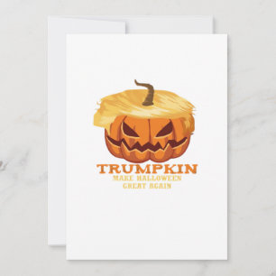 Trumpkin Funny Halloween Pumpkin - Klassisches Kos Feiertagskarte