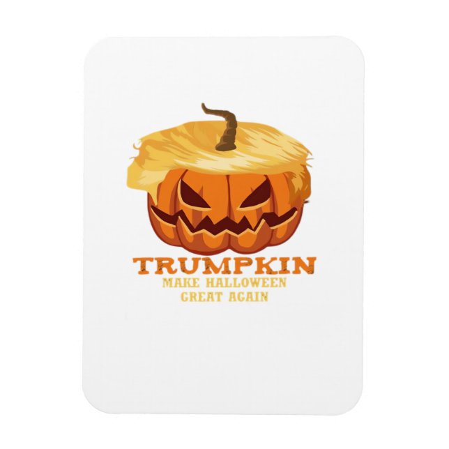 Trumpkin Funny Halloween Pumpkin - Klassisches Kos Magnet (Vertikal)