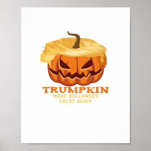 Trumpkin Funny Halloween Pumpkin - Klassisches Kos Poster