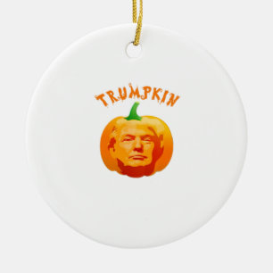 Trumpkin Funny Halloween - Spooky Parody Edition Keramik Ornament