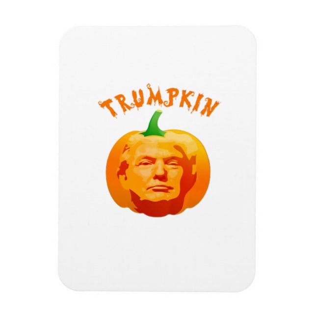 Trumpkin Funny Halloween - Spooky Parody Edition Magnet (Vertikal)