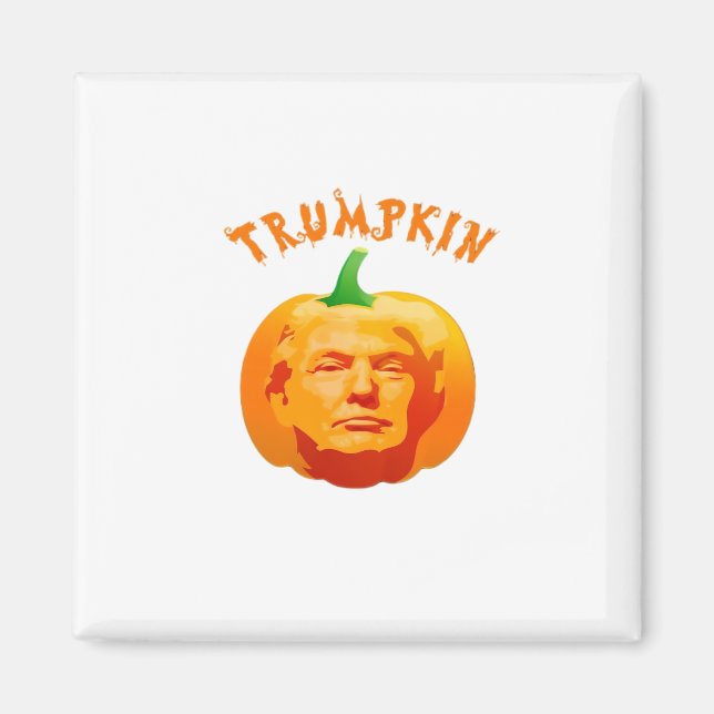 Trumpkin Funny Halloween - Spooky Parody Edition Magnet (Vorne)