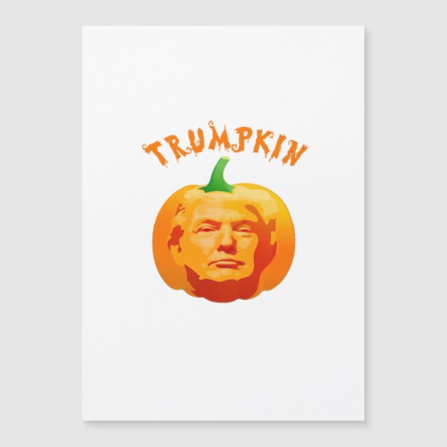 Trumpkin Funny Halloween - Spooky Parody Edition Magnetkarte (Vorderseite)