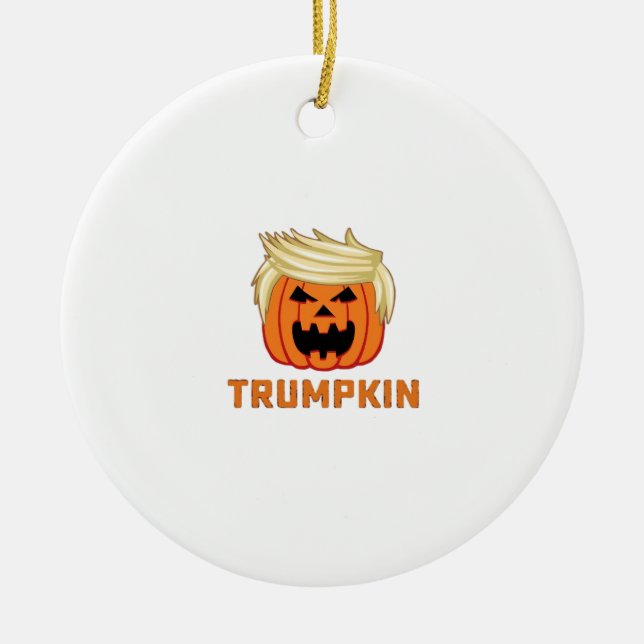 Trumpkin - Funny Parody Slogan Keramik Ornament (Vorne)