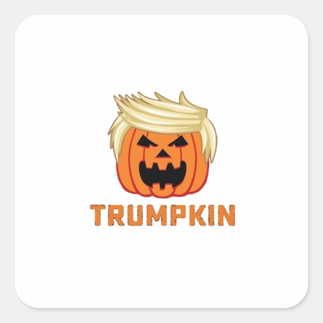 Trumpkin - Funny Parody Slogan Quadratischer Aufkleber (Vorderseite)
