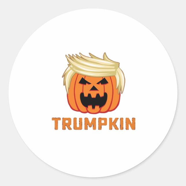 Trumpkin - Funny Parody Slogan Runder Aufkleber (Vorderseite)