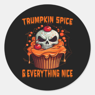 Trumpkin Gewürz und alles Schöne, Halloween Trum Runder Aufkleber