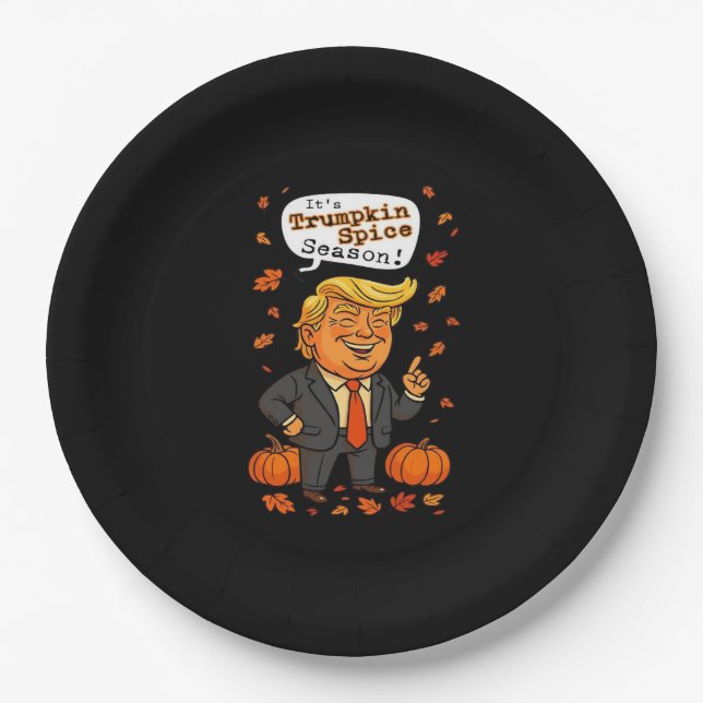 Trumpkin Gewürzsaison Classic Pappteller (Vorderseite)