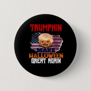Trumpkin Halloween Classic Button