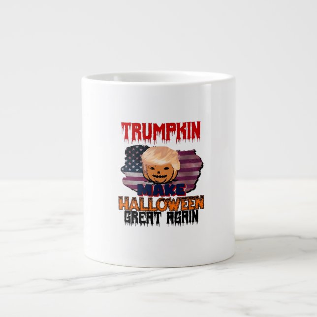 Trumpkin Halloween Classic Jumbo-Tasse (Vorderseite)
