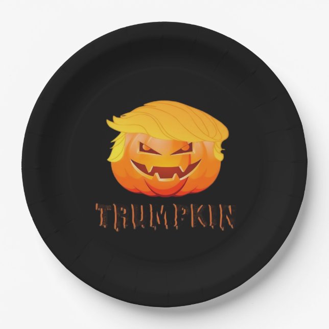 Trumpkin Halloween Classic Pappteller (Vorderseite)
