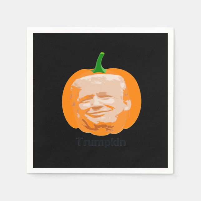 Trumpkin Halloween Classic Serviette (Vorderseite)